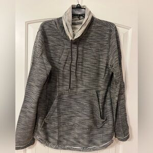 Size large- Free Planet Men's Pullover Stitch Gray Sweater- raw hem